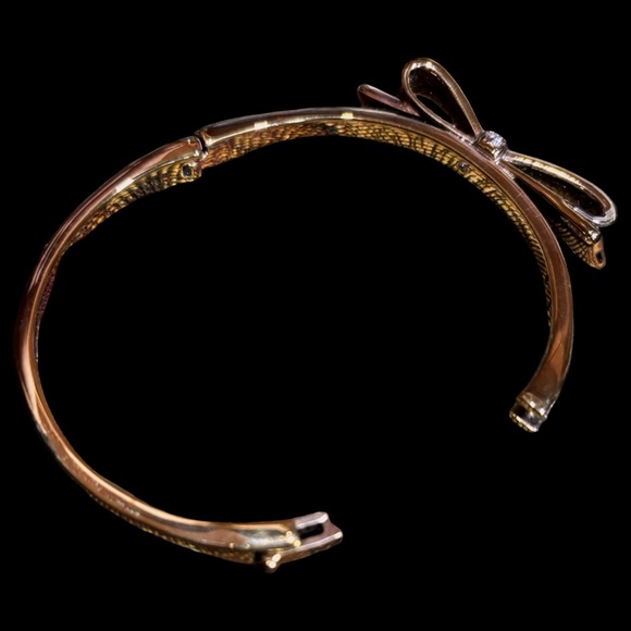 Kate Spade Gold-Tone Crystal Bow Bracelet - Picture 5 of 9